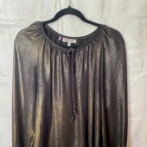 Black/Gold blouse, JLO, M